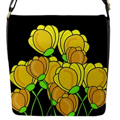 Yellow Tulips Flap Messenger Bag (s)