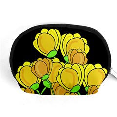 Yellow Tulips Accessory Pouches (medium)  by Valentinaart