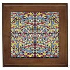 Multicolor Abstract Framed Tiles