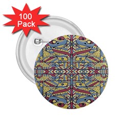 Multicolor Abstract 2 25  Buttons (100 Pack) 