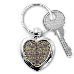 Multicolor Abstract Key Chains (heart) 