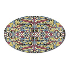 Multicolor Abstract Oval Magnet