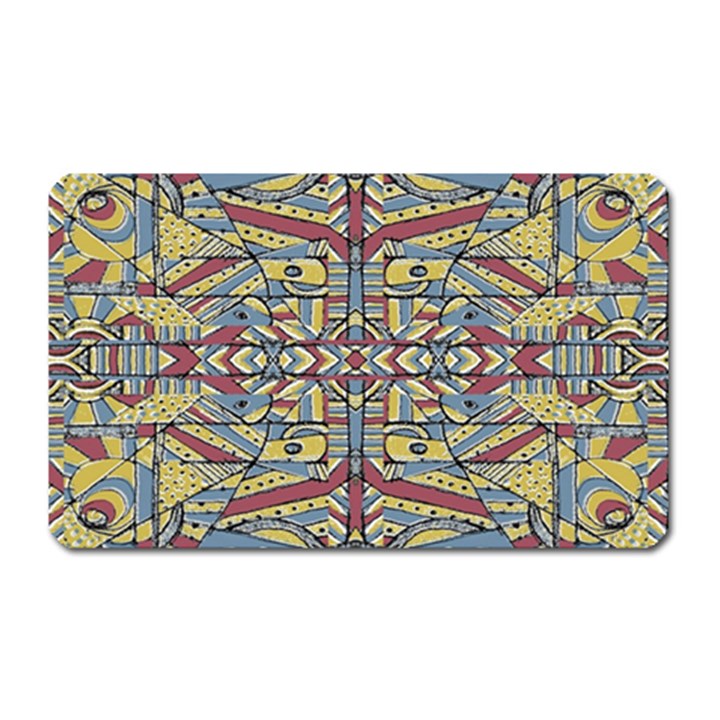 Multicolor Abstract Magnet (Rectangular)