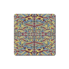 Multicolor Abstract Square Magnet