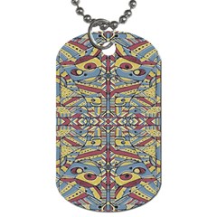 Multicolor Abstract Dog Tag (one Side)