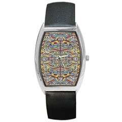 Multicolor Abstract Barrel Style Metal Watch