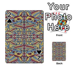 Multicolor Abstract Playing Cards 54 Designs 