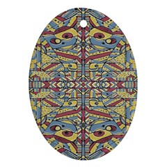 Multicolor Abstract Oval Ornament (two Sides)