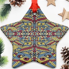 Multicolor Abstract Star Ornament (two Sides) 