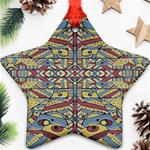 Multicolor Abstract Star Ornament (Two Sides)  Front