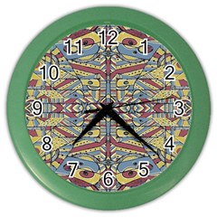 Multicolor Abstract Color Wall Clocks