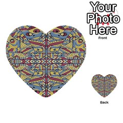 Multicolor Abstract Multi-purpose Cards (heart) 