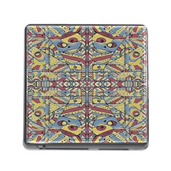 Multicolor Abstract Memory Card Reader (square) by dflcprintsclothing