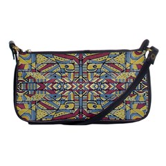 Multicolor Abstract Shoulder Clutch Bags