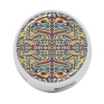 Multicolor Abstract 4-Port USB Hub (Two Sides)  Back