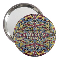 Multicolor Abstract 3  Handbag Mirrors