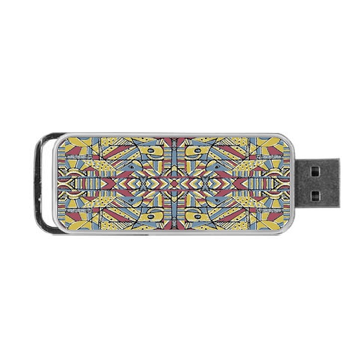 Multicolor Abstract Portable USB Flash (Two Sides)