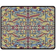 Multicolor Abstract Double Sided Fleece Blanket (medium) 