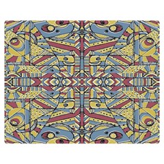 Multicolor Abstract Double Sided Flano Blanket (medium) 