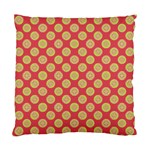 Mod Yellow Circles On Orange Standard Cushion Case (Two Sides) Front