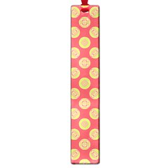 Mod Yellow Circles On Orange Large Book Marks