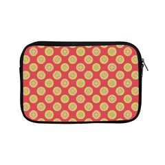 Mod Yellow Circles On Orange Apple iPad Mini Zipper Cases