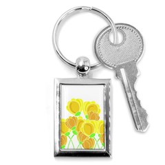 Yellow Flowers Key Chains (rectangle) 