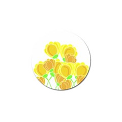 Yellow Flowers Golf Ball Marker