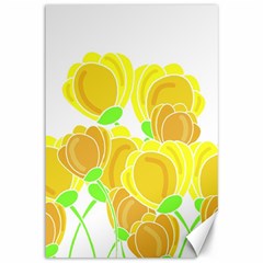 Yellow Flowers Canvas 12  X 18  