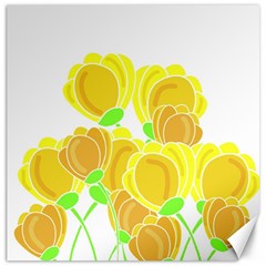 Yellow Flowers Canvas 20  X 20   by Valentinaart