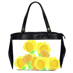 Yellow Flowers Office Handbags (2 Sides) 