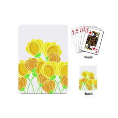 Yellow Flowers Playing Cards (mini)  by Valentinaart