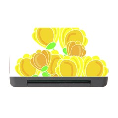 Yellow Flowers Memory Card Reader With Cf