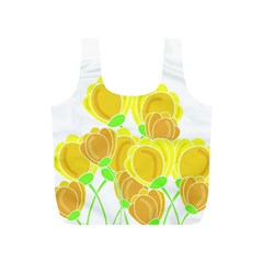 Yellow Flowers Full Print Recycle Bags (s) 