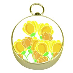 Yellow Flowers Gold Compasses