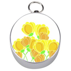 Yellow Flowers Silver Compasses by Valentinaart