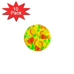 Yellow Garden 1  Mini Magnet (10 Pack) 