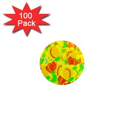 Yellow Garden 1  Mini Magnets (100 Pack) 