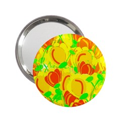 Yellow Garden 2 25  Handbag Mirrors by Valentinaart