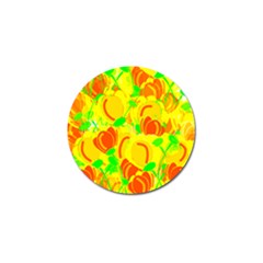 Yellow Garden Golf Ball Marker (10 Pack)