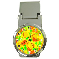 Yellow Garden Money Clip Watches