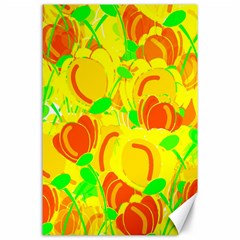 Yellow Garden Canvas 24  X 36 