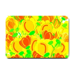 Yellow Garden Small Doormat  by Valentinaart