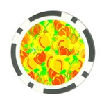 Yellow garden Poker Chip Card Guards (10 pack)  Front