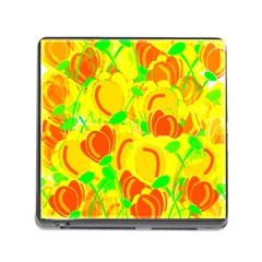 Yellow Garden Memory Card Reader (square)