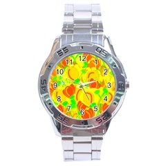 Yellow Garden Stainless Steel Analogue Watch