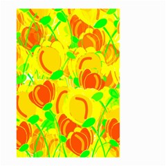 Yellow Garden Small Garden Flag (two Sides) by Valentinaart