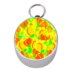 Yellow Garden Mini Silver Compasses