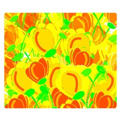 Yellow Garden Double Sided Flano Blanket (small) 