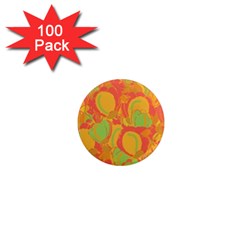 Orange Garden 1  Mini Magnets (100 Pack) 